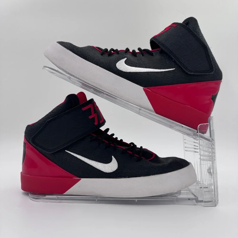 Nike KD Vulc GS Kevin Durant 6Y Black Red High Top Sneakers 685495-004
